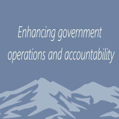 Enhancing government operations and accountability